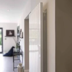 Ecostrad Adesso IQ WiFi Vertical Designer Electric Radiator - White 1000w (390 X 1600mm) -Heating Equipment Store 1 12 3