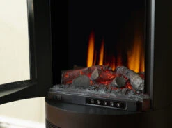 British Fires Ashurst Electric Stove -Heating Equipment Store Ashurst Close Up Coal EDIT