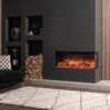 Onyx Avanti Electric Fire 1 Onyx Avanti Electric Fire -Heating Equipment Store Avanti 110RW with Split Oak Log effect installed as a two sided fire