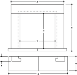 Wessex Stone Bauhaus Fireplace Surround 5 Wessex Stone Bauhaus Fireplace Surround -Heating Equipment Store Bauhaus tech