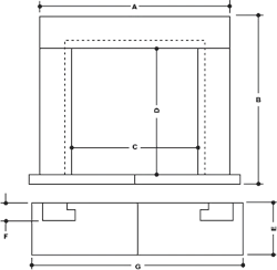Wessex Stone Bauhaus Fireplace Surround 4 Wessex Stone Bauhaus Fireplace Surround - Image 2
