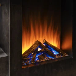 British Fires Knightwood -Heating Equipment Store British Fires Knightwood Close Up Blue Flame