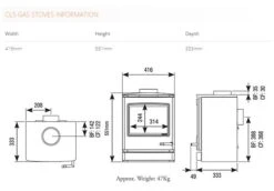 Gazco CL Gas Stoves – CL3, CL5 & CL8 -Heating Equipment Store CL5