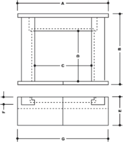 Wessex Stone Conisbrough Fireplace Surround -Heating Equipment Store Conis Tech