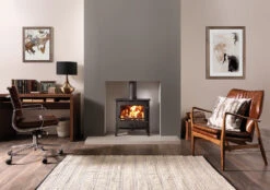 Stovax County 5 Wide Fixed Grate Multi-Fuel -Heating Equipment Store County 5 Wide Multi Fuel 1 lb