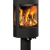 Dovre Astroline 4 With Pedestal -Heating Equipment Store Dovre Astroline 4CB Woodburning with pedestal Matt Black Cut Out