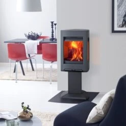 Jotul F167 Pedestal With Glass Sides -Heating Equipment Store F 167 int 01