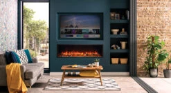 Gazco EReflex 135R Inset Electric Fire -Heating Equipment Store F eReflex 135R Inset with Log Pebble fuel effect and Amber flame Setting G160 1