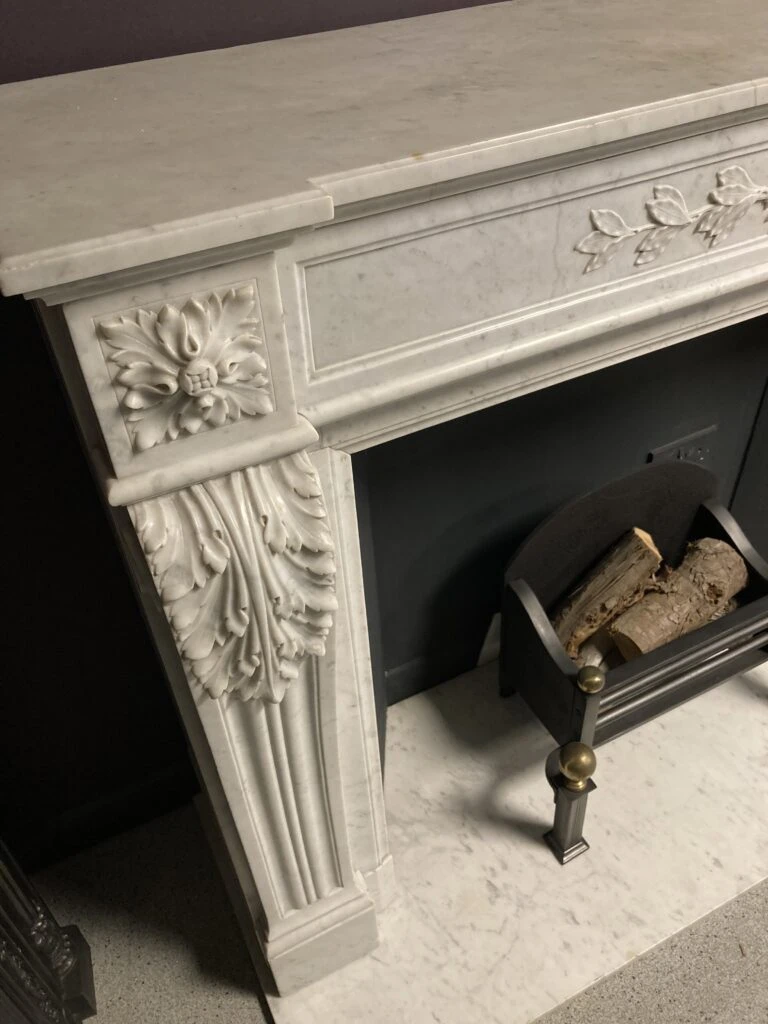 Original Marble Louis XVI Surround 4 Original Marble Louis XVI Surround - Image 2