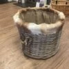 Fur Lined Wicker Log Store Basket -Heating Equipment Store IMG 0202 768x1024 1