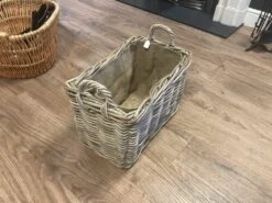 Small Wicker Log Store Basket