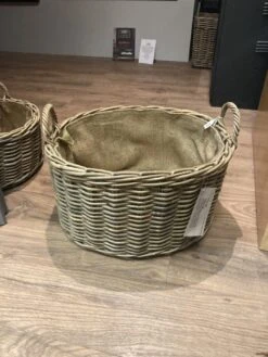 Oval Wicker Log Store Basket