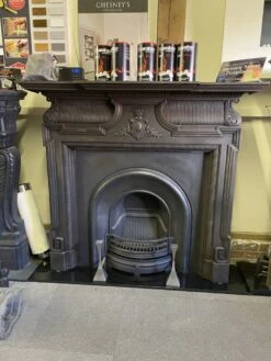 Large Cast Iron Fire Surround