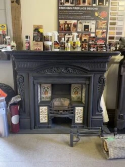 Ornate Original Cast Iron Surround