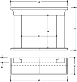 Wessex Stone Iona Stone Fireplace Surround 5 Wessex Stone Iona Stone Fireplace Surround -Heating Equipment Store Iona Tech
