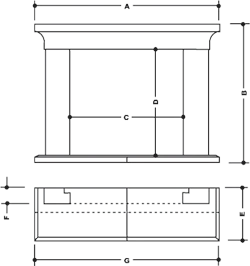 Wessex Stone Iona Stone Fireplace Surround 4 Wessex Stone Iona Stone Fireplace Surround - Image 2