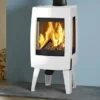 Dovre Sense 103 Pure White Enamel With Glass Sides & Legs -Heating Equipment Store Leg Mounted Dovre Sense 103 with side windows in Pure White 2018 2 mi e1565703504399 1024x633 1