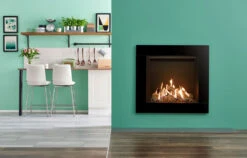 Gazco Reflex 75T Gas Fires -Heating Equipment Store Reflex 75T Icon XS front with black reeded lining lb