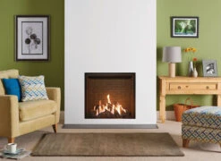 Gazco Reflex 75T Gas Fires -Heating Equipment Store Reflex 75T with Brick effect lining LB 1