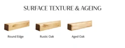 Solid Oak Sutton Surround -Heating Equipment Store Round Edge Rustic Oak Aged Oak 1