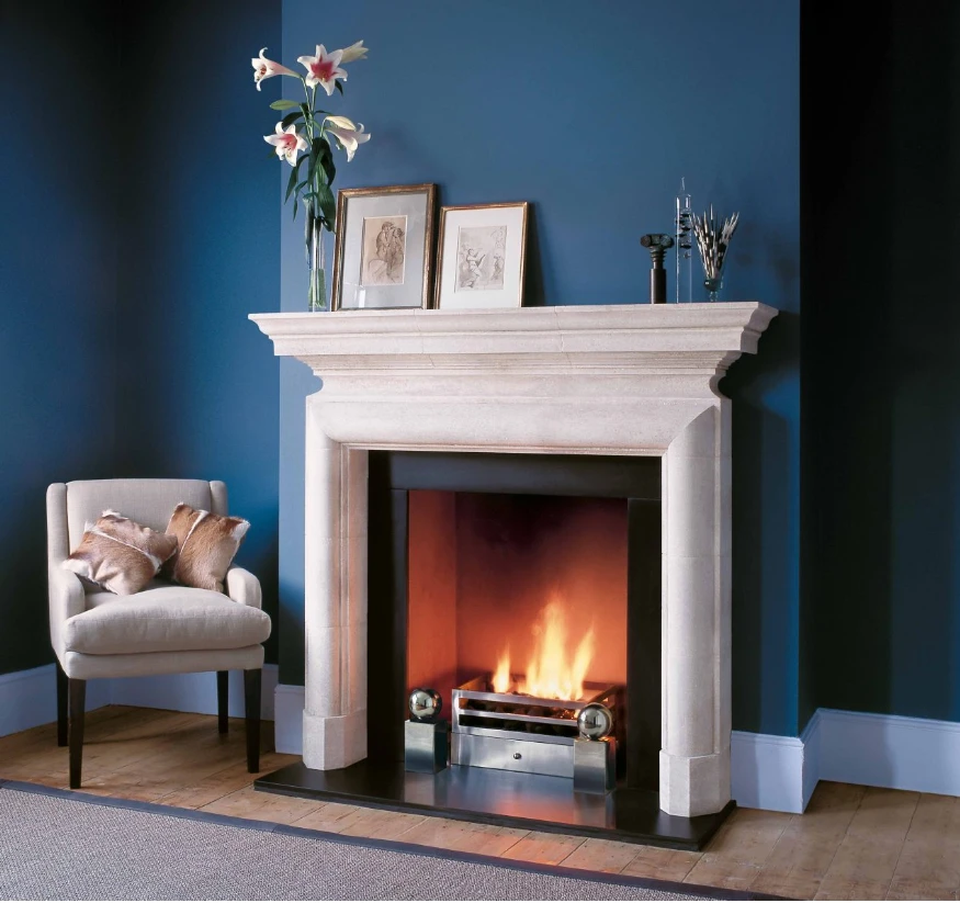 Chesneys Stirling Fireplace Surround In Bianco Avorio (36″) (Standard) 3 Chesneys Stirling Fireplace Surround In Bianco Avorio (36″) (Standard)
