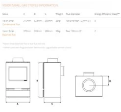 Gazco Gas Vision – Small, Midi & Medium -Heating Equipment Store Vision Small