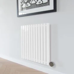 Ecostrad Adesso IQ WiFi Designer Electric Radiator - White 1200w (1190 X 600mm) -Heating Equipment Store adesso horizontal white 2 1