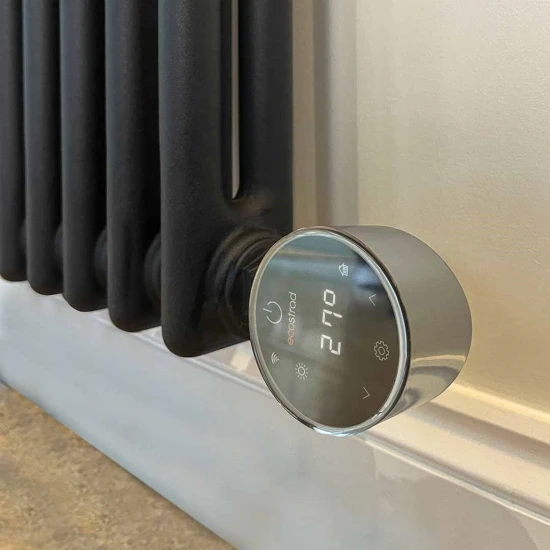 Ecostrad Allerton IQ WiFi Horizontal Double Column Electric Radiator - Anthracite 600w (605 X 600mm) 6 Ecostrad Allerton IQ WiFi Horizontal Double Column Electric Radiator - Anthracite 600w (605 X 600mm) - Image 4