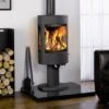 Dovre Astroline 4CB With Pedestal Matt Black 1 Dovre Astroline 4CB With Pedestal Matt Black -Heating Equipment Store astro4 1