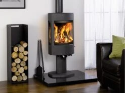 Dovre Astroline 4CB With Pedestal Matt Black