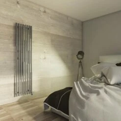 Terma Cane E Vertical Designer Electric Radiator - Anthracite 800w (390 X 1600mm) -Heating Equipment Store cane anthracite 1