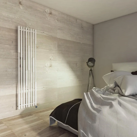 Terma Cane E Vertical Designer Electric Radiators - White 3 Terma Cane E Vertical Designer Electric Radiators - White