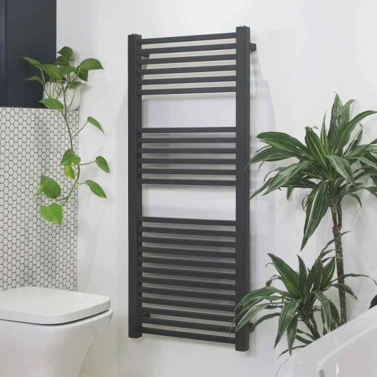 Ecostrad Cube Electric Towel Rail - Anthracite 600w (500 X 1200mm) 5 Ecostrad Cube Electric Towel Rail - Anthracite 600w (500 X 1200mm) - Image 3