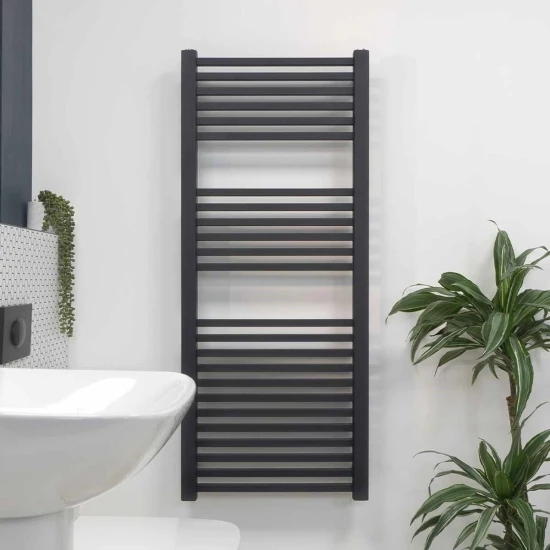 Ecostrad Cube Electric Towel Rail - Anthracite 600w (500 X 1200mm) 4 Ecostrad Cube Electric Towel Rail - Anthracite 600w (500 X 1200mm) - Image 2