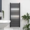 Ecostrad Cube Electric Towel Rail - Anthracite -Heating Equipment Store cube anthracite 500x1200 basic face 1
