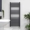 Ecostrad Cube IQ WiFi Electric Towel Rails - Anthracite -Heating Equipment Store cube anthracite 500x1200 iq face