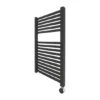 Ecostrad Cube IQ WiFi Electric Towel Rail - Anthracite 400w (500 X 800mm) -Heating Equipment Store cube wifi anthracite 500x800 cutout 2
