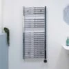 Ecostrad Fina-E IQ WiFi Electric Towel Rail - Curved Chrome 300w (500 X 1100mm) -Heating Equipment Store curved chrome iq