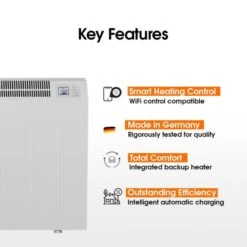 Technotherm TTB-E Duo 34+ WiFi Controlled Storage Heater - 3.4kw -Heating Equipment Store duo key features 3