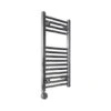 Ecostrad Fina-E Bluetooth Electric Towel Rail - Chrome 200w (400 X 700mm) -Heating Equipment Store fina e 700x400 both sidepsd 1