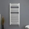 Ecostrad Fina-E Thermostatic Electric Towel Rail - White -Heating Equipment Store fina w digital 01