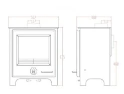 Woodwarm Fireblaze 6kW ECO Profiled Flat Top Multi-Fuel Stove -Heating Equipment Store fireblaze