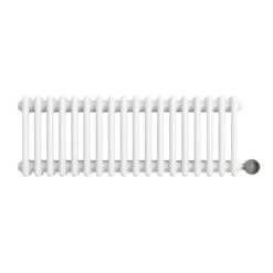 Ecostrad Allerton IQ WiFi Low Triple Column Electric Radiator - White 1000w (830 X 300mm)