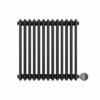 Ecostrad Allerton IQ WiFi Horizontal Double Column Electric Radiator - Anthracite 600w (605 X 600mm) -Heating Equipment Store horizontal anth 600x605