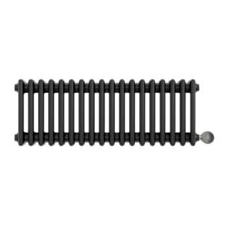Ecostrad Allerton IQ WiFi Low Triple Column Electric Radiator - Anthracite 1000w (830 X 300mm)