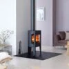 Jotul F163 Black Paint With Glass Sides -Heating Equipment Store jotul f 163
