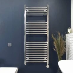 Heating Equipment Store 14 Ecostrad Fina-E Bluetooth Electric Towel Rail - Chrome