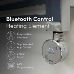 Ecostrad Cube Bluetooth Electric Towel Rail - Chrome -Heating Equipment Store moa 2 2