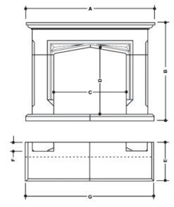 Wessex Stone Portchester Fireplace 5 Wessex Stone Portchester Fireplace -Heating Equipment Store port tech2