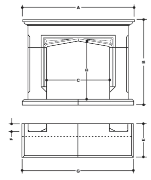 Wessex Stone Portchester Fireplace 4 Wessex Stone Portchester Fireplace - Image 2